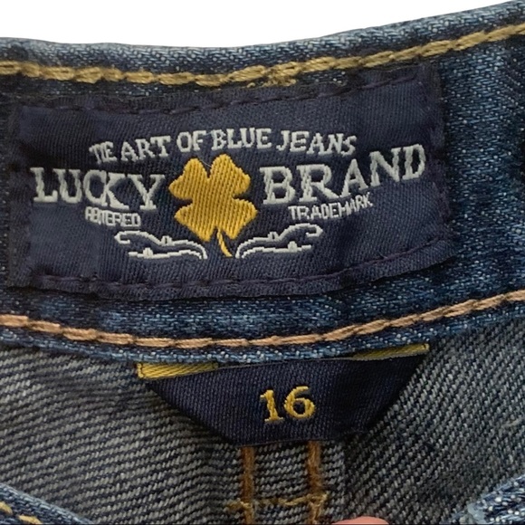 LUCKY BRAND Billy Straight Jeans Midrise Blue Denim Size 16 Style YD0038 - Picture 2 of 16